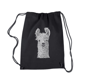 Llama - Drawstring Backpack