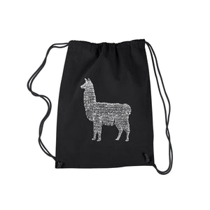 Llama Mama  - Drawstring Backpack
