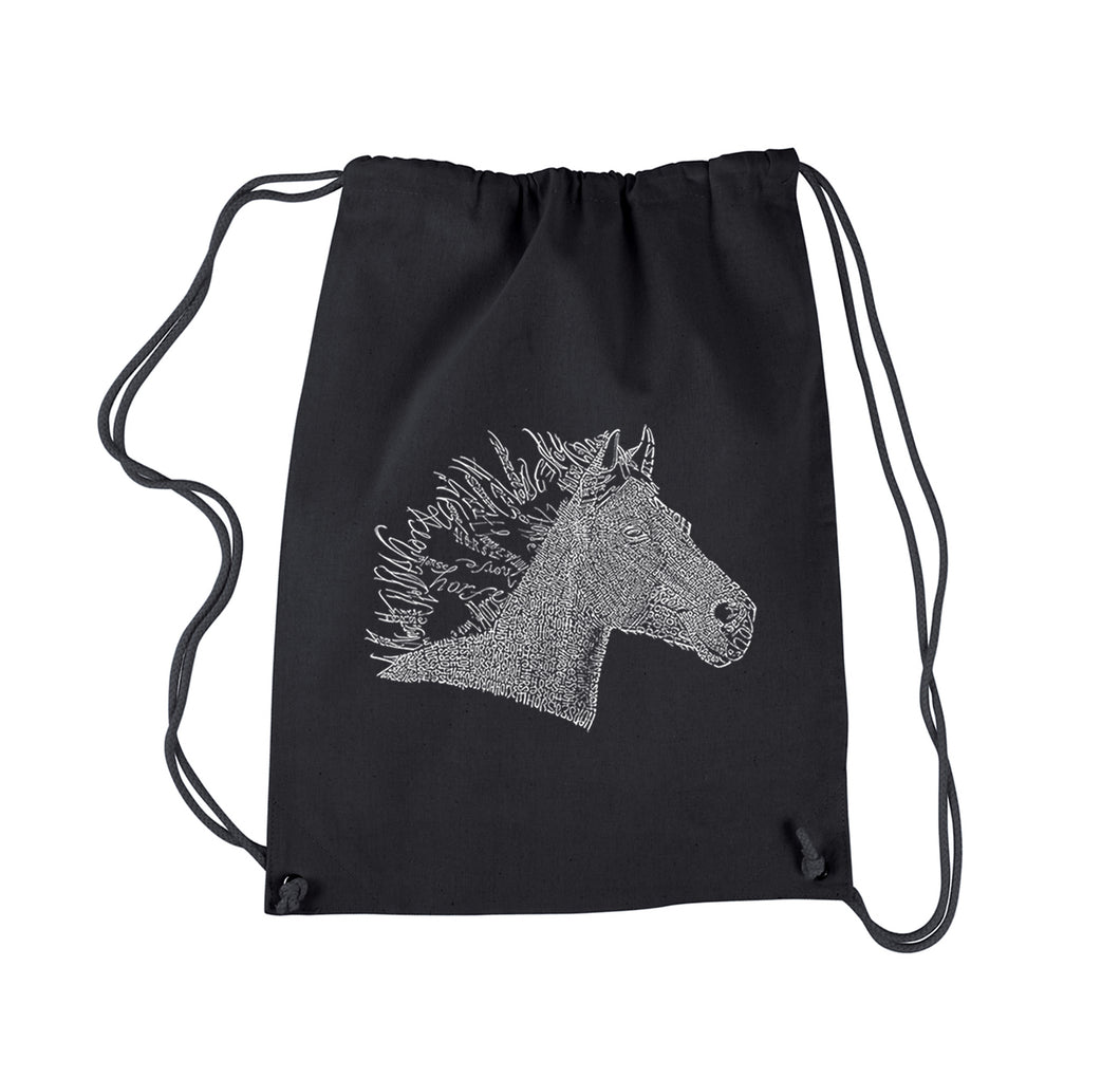 Horse Mane - Drawstring Backpack