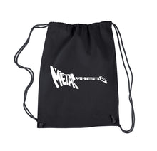 Load image into Gallery viewer, Metal Head - Drawstring Backpack