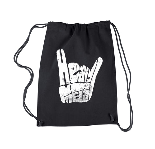 Heavy Metal - Drawstring Backpack
