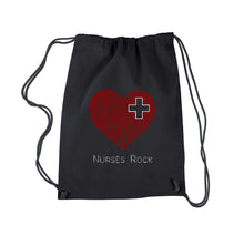 Load image into Gallery viewer, Nurses Rock - Drawstring Backpack