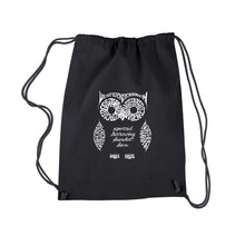 Load image into Gallery viewer, Owl -  Drawstring Backpack