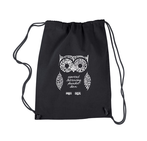 Owl -  Drawstring Backpack
