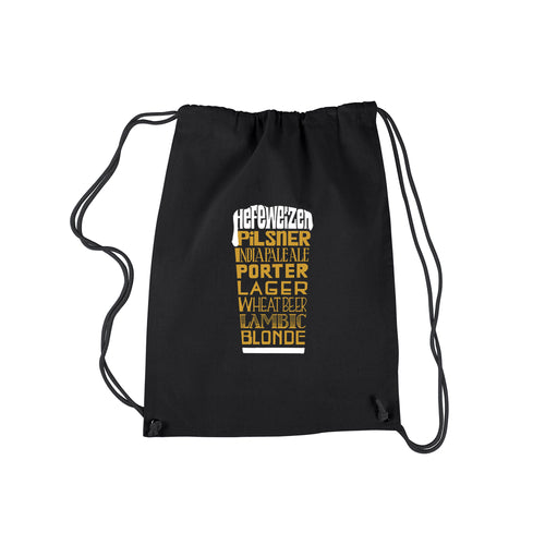 Styles of Beer  - Drawstring Backpack