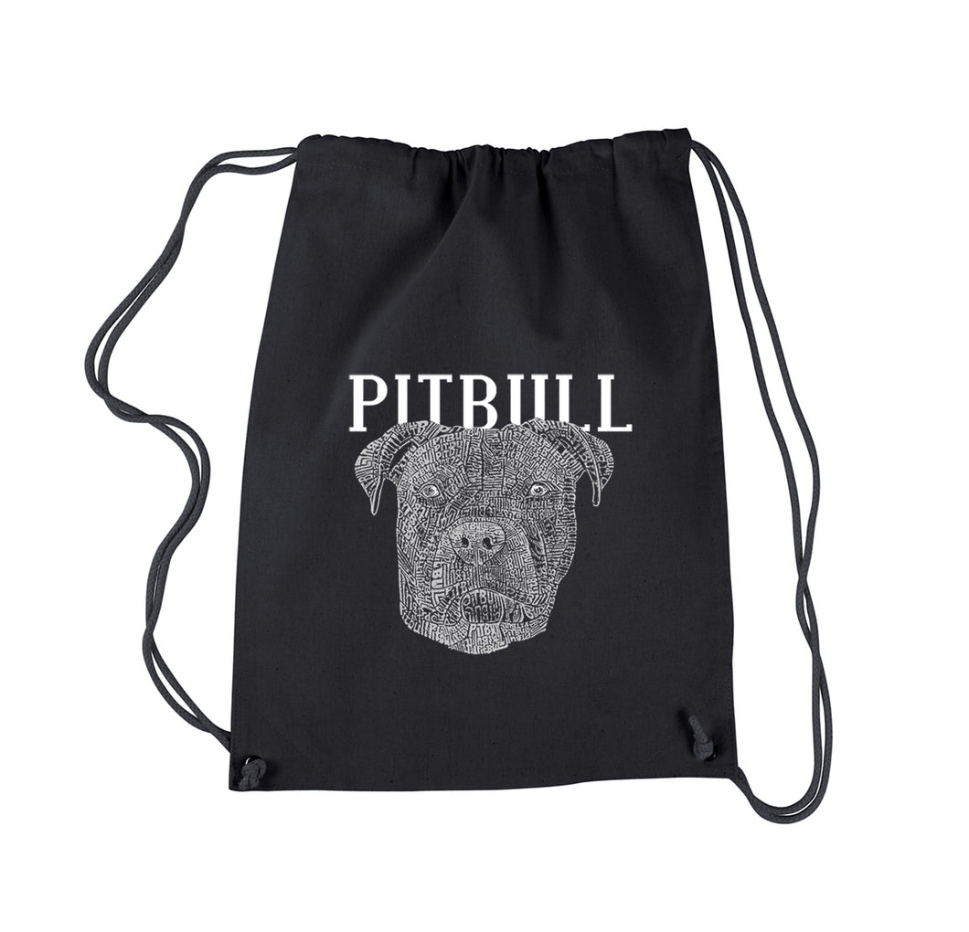 Pitbull Face - Drawstring Backpack