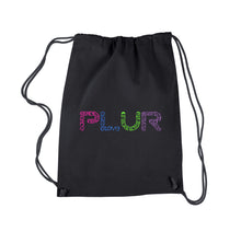 Load image into Gallery viewer, PLUR -  Drawstring Backpack