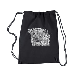 Pug Face - Drawstring Backpack