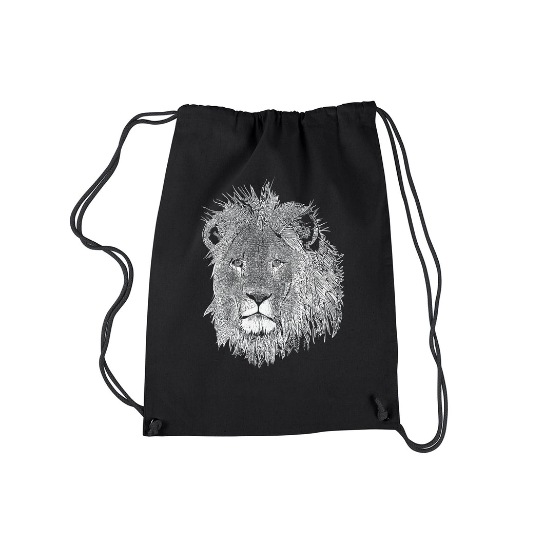 Lion  - Drawstring Backpack