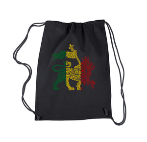 One Love Rasta Lion - Drawstring Backpack