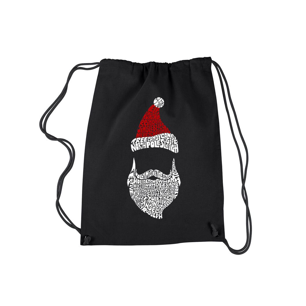 Santa Claus  - Drawstring Backpack