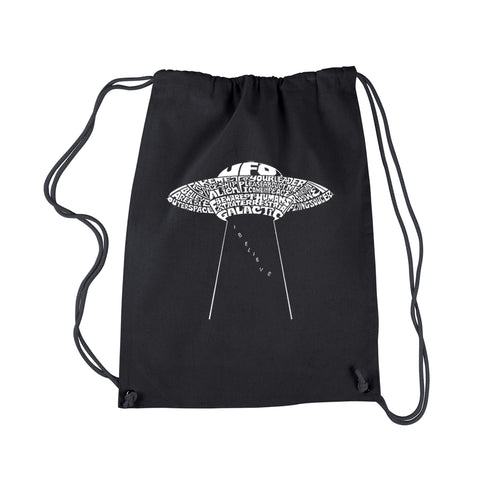 Flying Saucer UFO - Drawstring Backpack