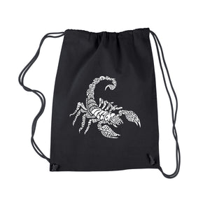 Types of Scorpions -  Drawstring Word Art Backpack