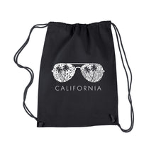 Load image into Gallery viewer, California Shades - Drawstring Backpack