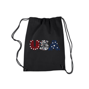 USA Fireworks - Drawstring Backpack