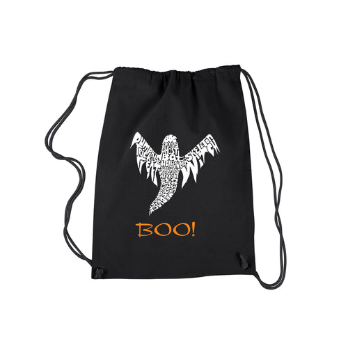 Halloween Ghost - Drawstring Backpack
