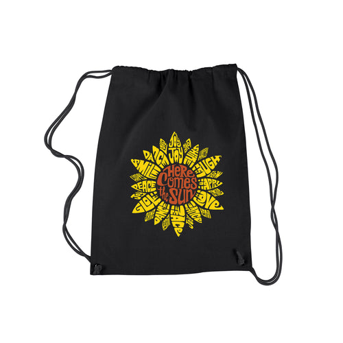 Sunflower  - Drawstring Backpack