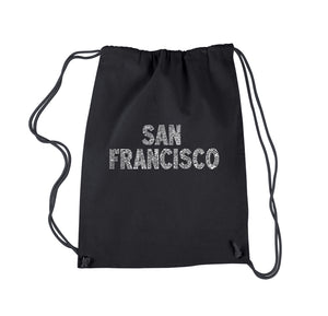 SAN FRANCISCO NEIGHBORHOODS - Drawstring Backpack