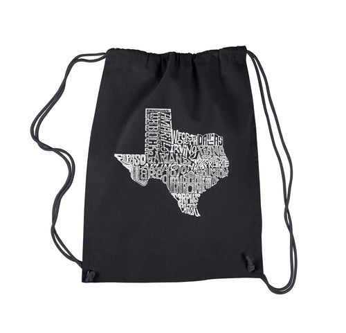 The Great State of Texas - Drawstring Backpack