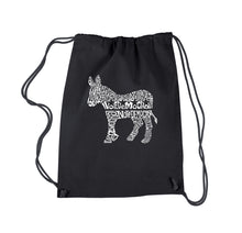 Load image into Gallery viewer, I Vote Democrat - Drawstring Backpack
