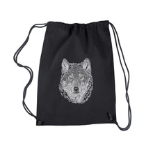Load image into Gallery viewer, Wolf - Drawstring Backpack