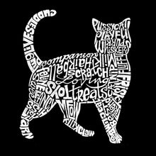 Load image into Gallery viewer, LA Pop Art Women&#39;s Dolman Word Art Shirt - Cat