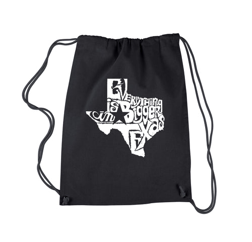 Everything is Bigger in Texas - Drawstring Backpack