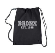 Load image into Gallery viewer, POPULAR NEIGHBORHOODS IN BRONX, NY - Drawstring Backpack