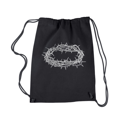CROWN OF THORNS - Drawstring Backpack