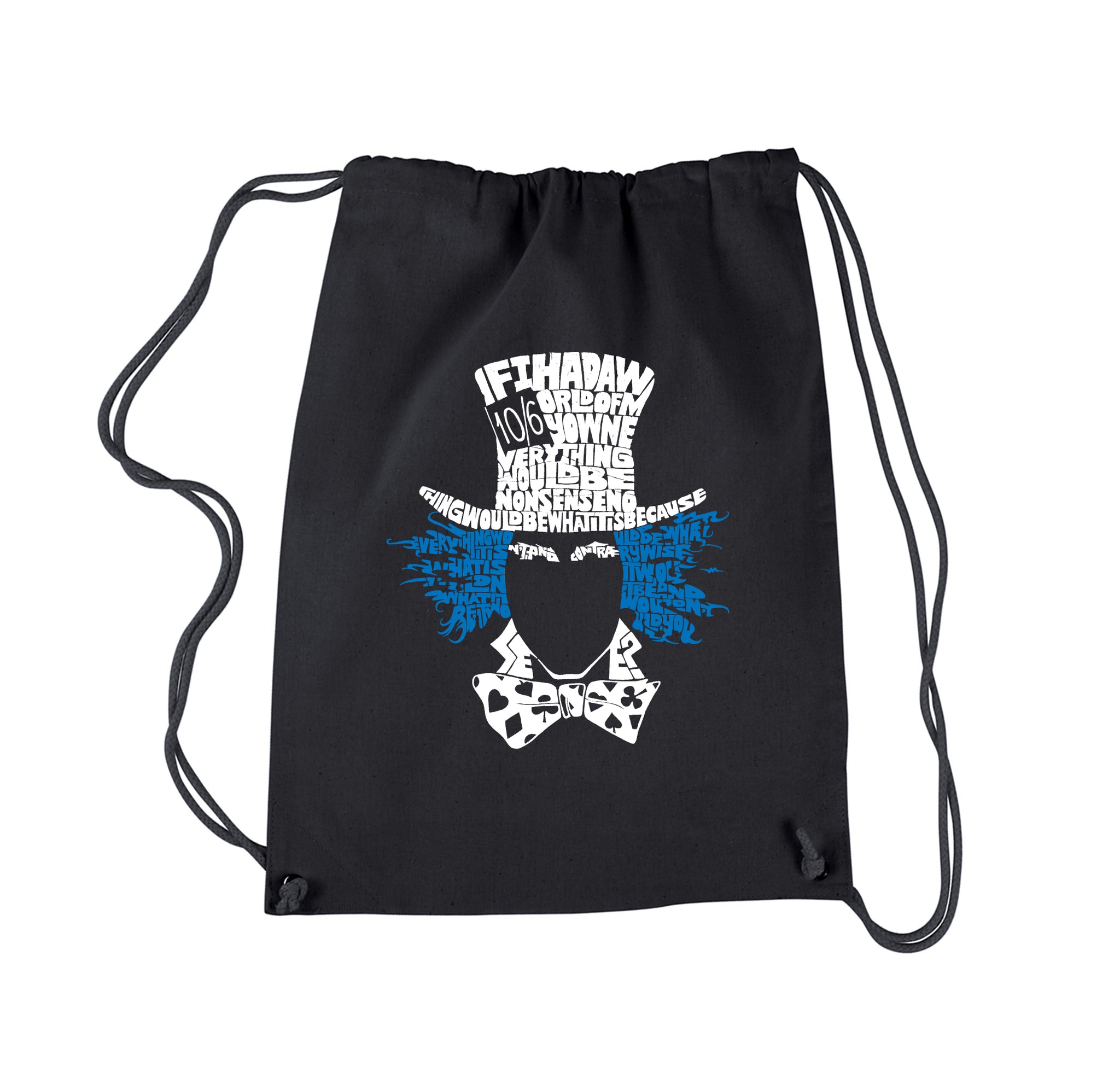 Mad Hatters Merch Alice Sac fourre-tout pour goûter à l'heure du thé Motif Alice In W, Blanc, Grand Mad Hatters Merch Alice Sac fourre-tout pour goûter à l'heure du thé Motif Alice In W, Blanc, Grand