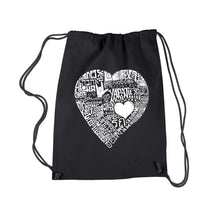 Load image into Gallery viewer, LOVE IN 44 DIFFERENT LANGUAGES - Drawstring Backpack