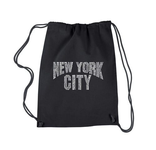 NYC NEIGHBORHOODS - Drawstring Backpack