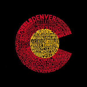 Colorado - Men's Word Art Long Sleeve T-Shirt