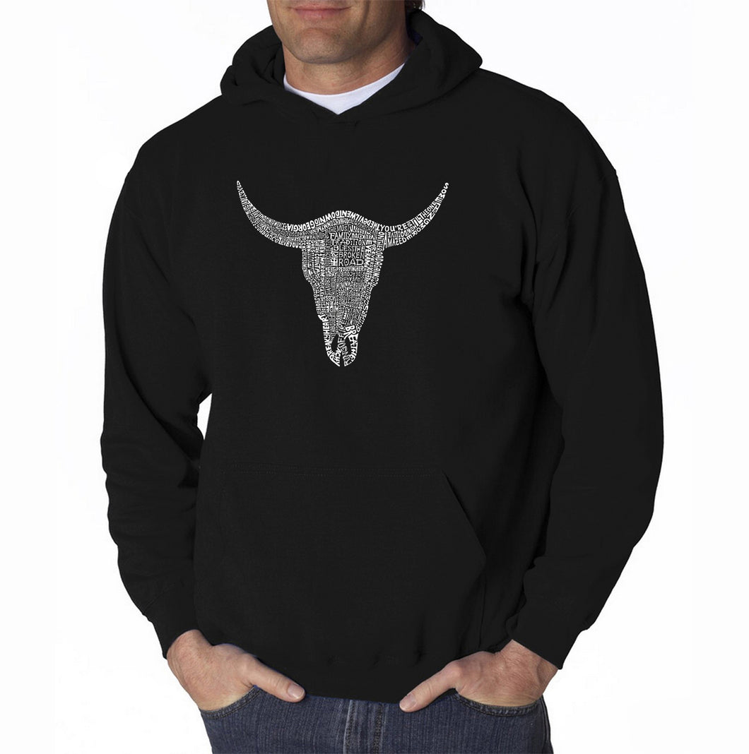 COUNTRY MUSIC'S ALL TIME HITS - Men's Word Art Hooded Sweatshirt