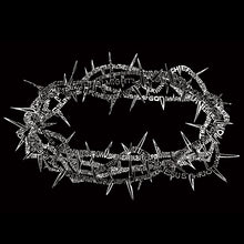 Load image into Gallery viewer, CROWN OF THORNS - Full Length Word Art Apron