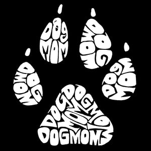 Dog Mom - Women's Word Art V-Neck T-Shirt