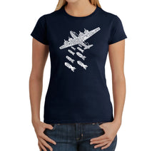 Load image into Gallery viewer, DROP BEATS NOT BOMBS - Women&#39;s Word Art T-Shirt
