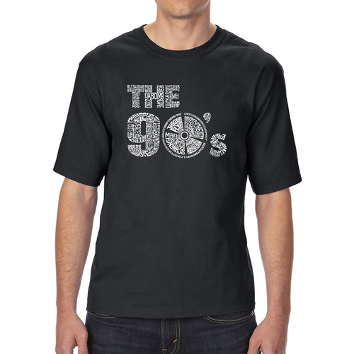 90S - Men's Tall Word Art T-Shirt