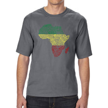 Load image into Gallery viewer, Countries in Africa - Men&#39;s Tall Word Art T-Shirt