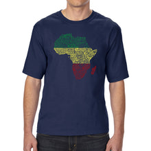 Load image into Gallery viewer, Countries in Africa - Men&#39;s Tall Word Art T-Shirt