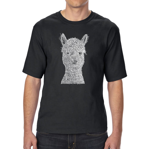Alpaca - Men's Tall Word Art T-Shirt