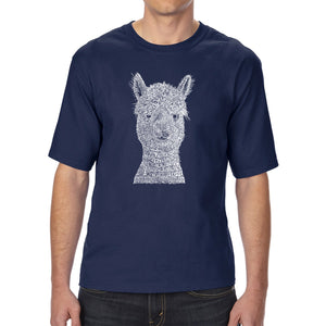 Alpaca - Men's Tall Word Art T-Shirt