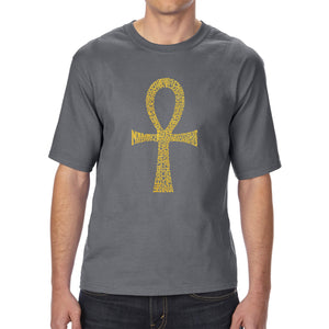 ANKH - Men's Tall Word Art T-Shirt