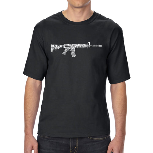 AR15 2nd Amendment Word Art - Men's Tall Word Art T-Shirt