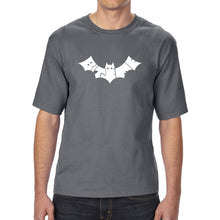 Load image into Gallery viewer, BAT BITE ME - Men&#39;s Tall Word Art T-Shirt