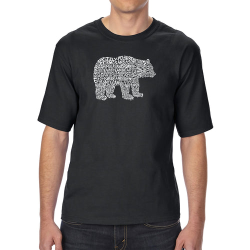 Bear Species - Men's Tall Word Art T-Shirt