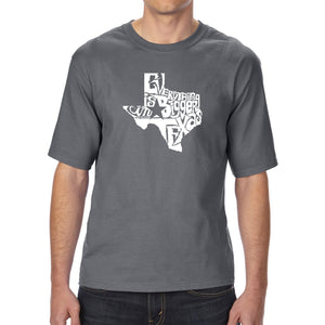 Everything is Bigger in Texas - Men's Tall Word Art T-Shirt