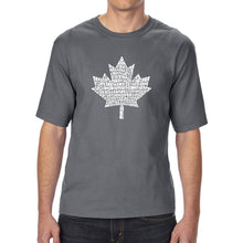 Load image into Gallery viewer, CANADIAN NATIONAL ANTHEM - Men&#39;s Tall Word Art T-Shirt
