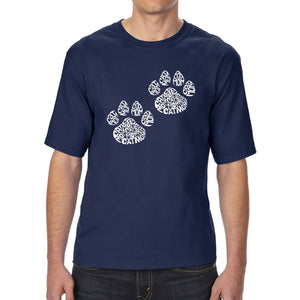 Cat Mom - Men's Tall Word Art T-Shirt