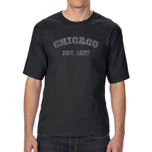 Load image into Gallery viewer, Chicago 1837 - Men&#39;s Tall Word Art T-Shirt